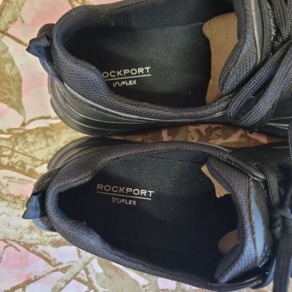 Rockport Truflex Lightweight Comfort Support Shoe Black Mens Size 9 1/2 - Picture 4 of 10